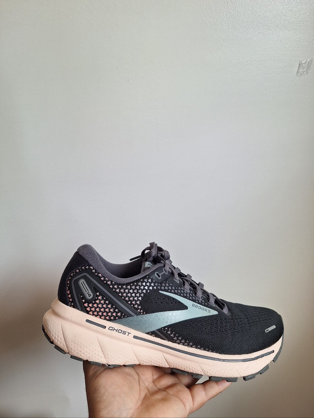 Brooks Ghost 14 Black Peach Women's Size 8 - Picture 8 of 10